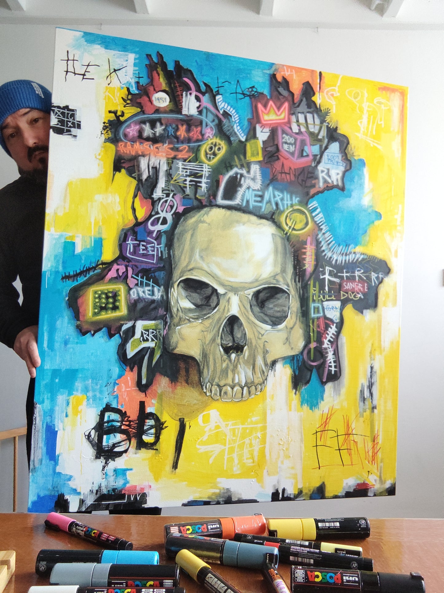 JMB Skull Hommage à Basquiat