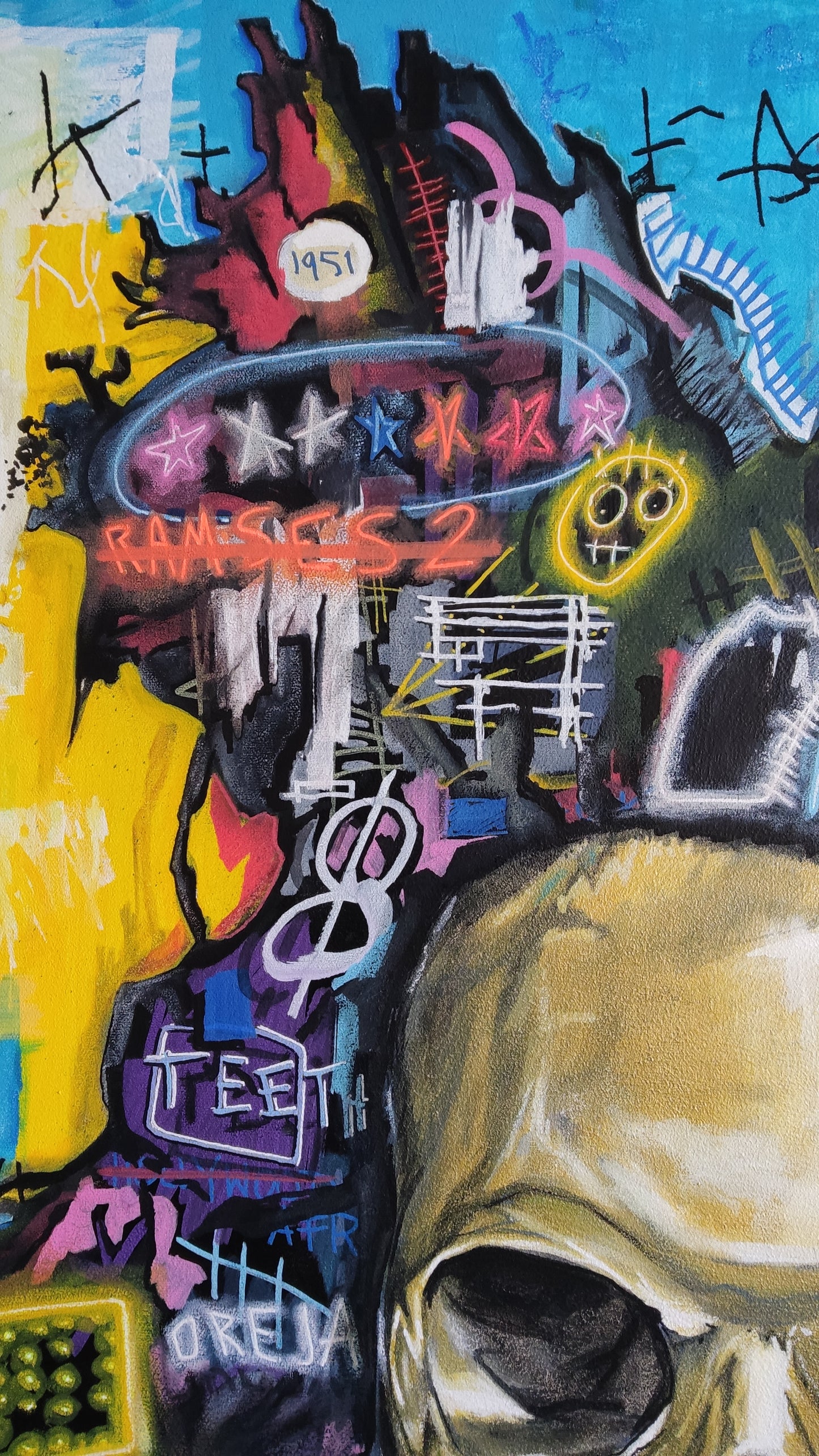 JMB Skull Hommage à Basquiat